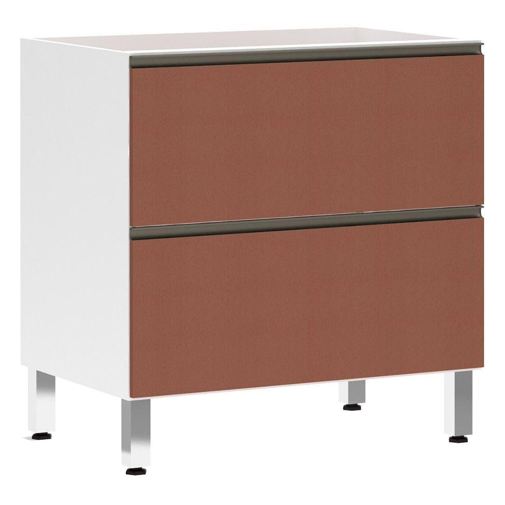 Balcão Sem Tampo 80cm Basculante Branco Com Gaia - 1