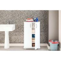 Balcão Multiuso Cozinha Limeira 99 2 Portas c/ Rodízio Branco - Politorno