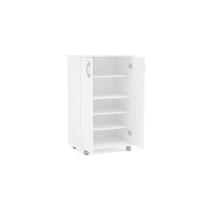 Balcão Multiuso Cozinha Limeira 99 2 Portas c/ Rodízio Branco - Politorno - 7