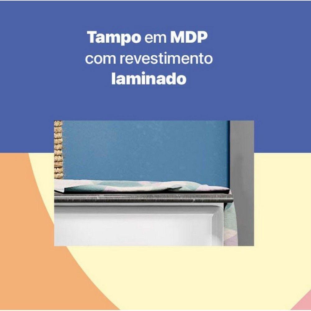 Balcão Triplo Smart Rubi 1 Gaveta Com Tampo 15mm Branco - 3