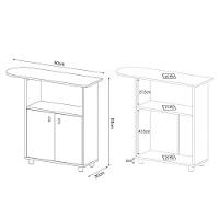 Balcão Com Tábua De Passar 2 Portas Tp3050 Branco - 2