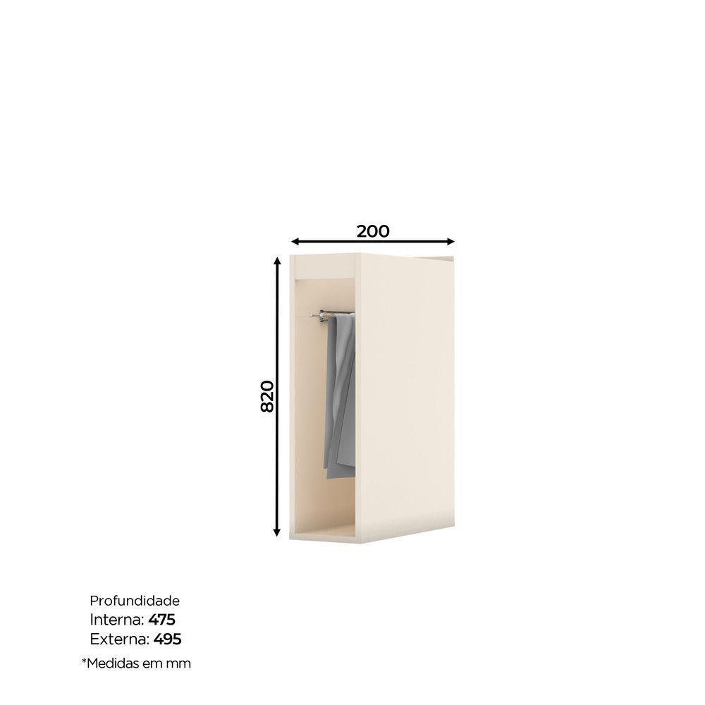 Balcão De Cozinha Porta Toalha 20 Cm Connect Henn Off White - 3