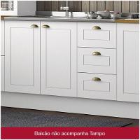 Balcão 03 Gavetas 02 Portas 120 Cm Americana Henn Branco Hp - 6