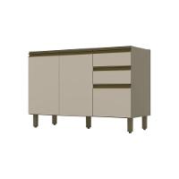 Balcão Pia 03 Portas Connect Henn Duna Com Cristal - 7