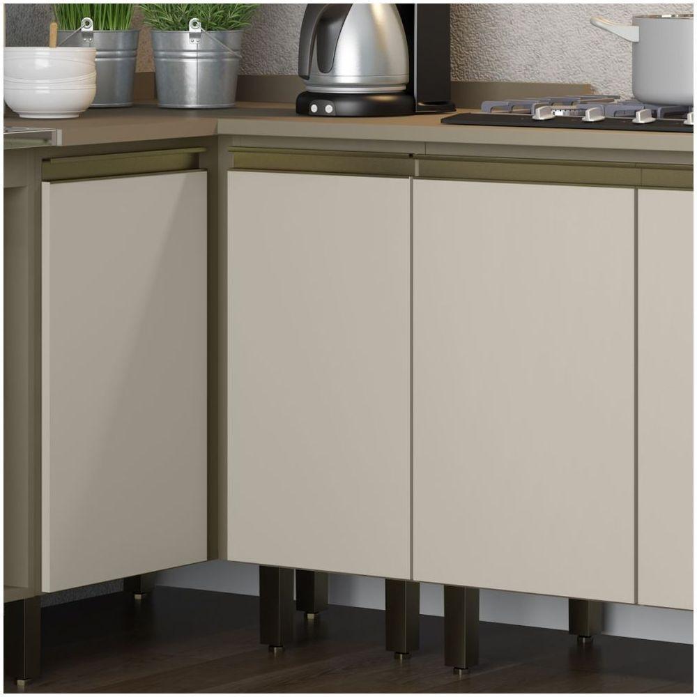 Balcão 01 Porta 40 Cm Connect Henn Duna Com Cristal - 2