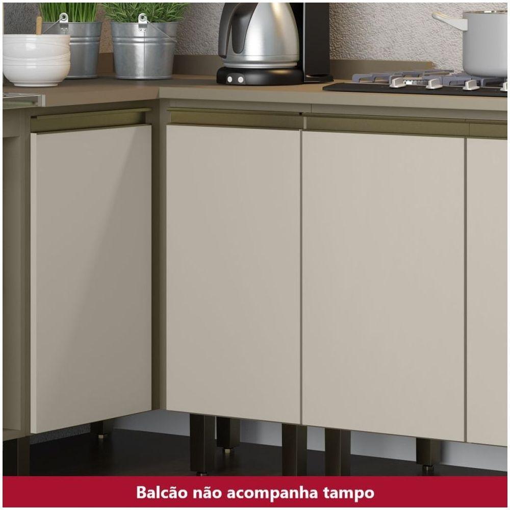 Balcão 01 Porta 40 Cm Connect Henn Duna Com Cristal - 3