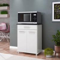 Balcão Multiuso Duplo 2Pts 1 Gvt Branco Isis Nicioli Branco