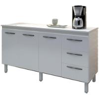 Balcao Com Tampo 160cm 9140x9320 Branco Mobbs Branco - 1