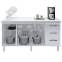 Balcao Com Tampo 160cm 9140x9320 Branco Mobbs Branco