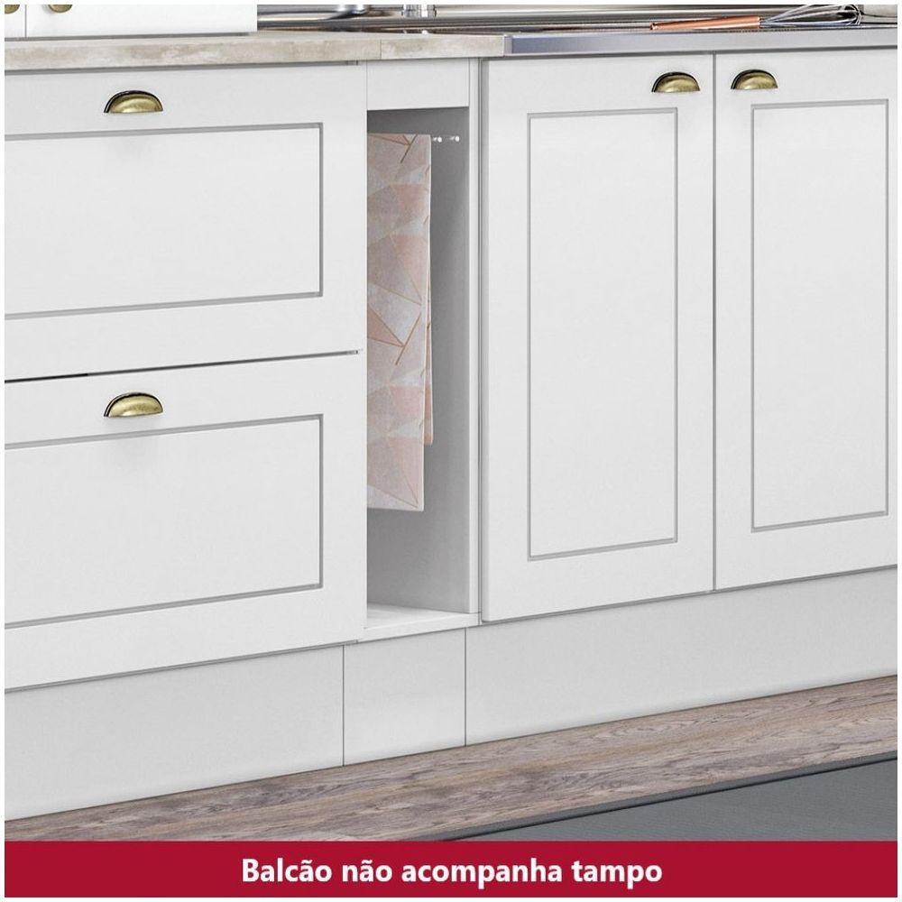 Balcão Porta Toalha 20 Cm Americana Henn Branco Hp - 3