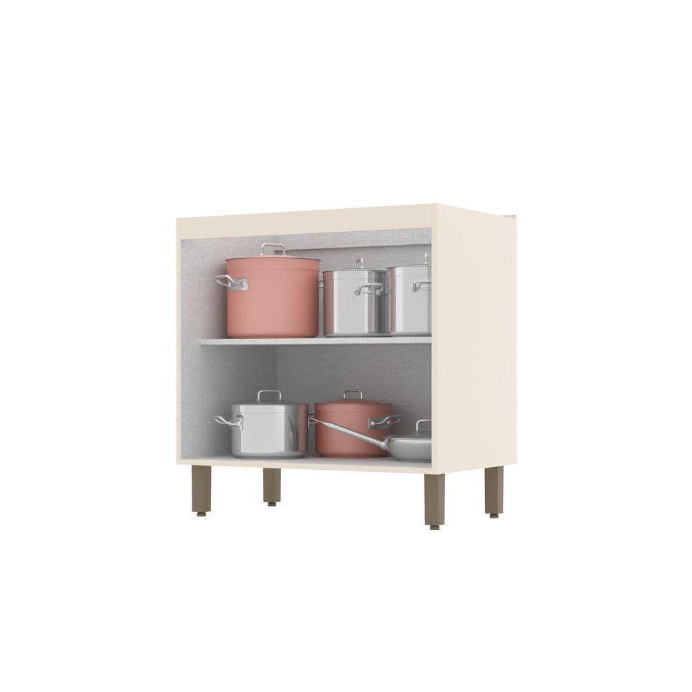 Balcão De Cozinha 80 Cm 2 Portas Connect Henn Off White - 3