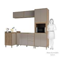 Cozinha 5 Pçs C/Armário Balcões Mel Vanilla C/Graff - 9