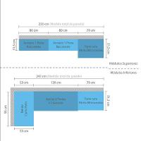 Cozinha 5 Pçs C/Armário Balcões Mel Vanilla C/Graff - 10