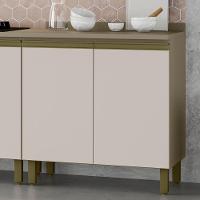 Balcão De Cozinha 60 Cm 2 Portas Connect Henn Duna Com Cristal - 2