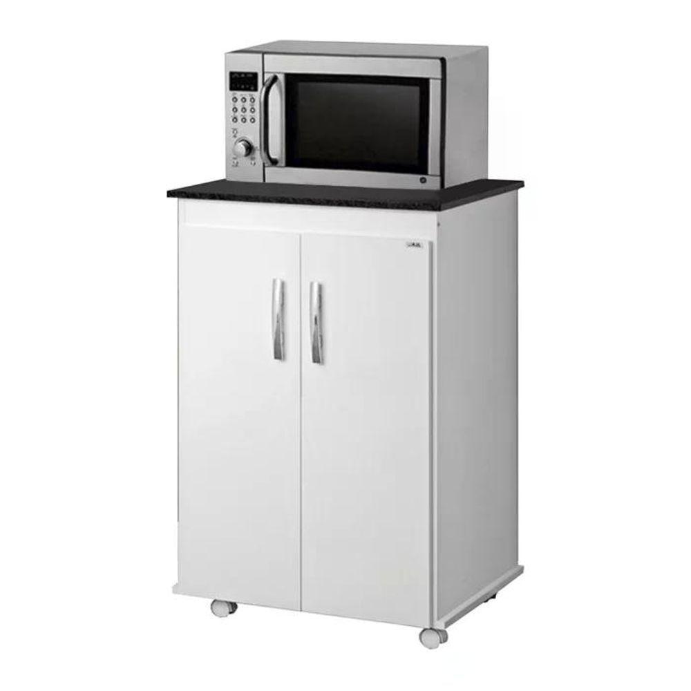 Balcao Cozinha Para Microondas Vitoria Branco Branco - 1