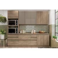 Balcão de Cozinha Modulado  Maxxi G744 2 Portas c/ Tampo Nogal - Kappesberg - 2