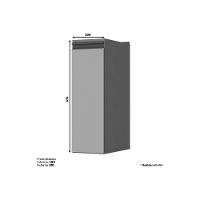 Balcão De Cozinha Modulado Connect C/ Porta Condimentos S/ Tampo Duna/cristal - Henn - 3