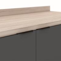 Balcao 3 Pts 2 Gv Com Tampo 120Cm 93241 Avena Grafito - 4