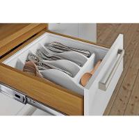 Balcão De Cozinha Burguesa Premium 2 Portas E 3 Gavetas C/ Tampo 120cm Freijó/branco - Nesher - 5