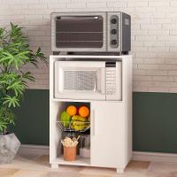 Balcão Fruteira Em Mdp Com 1 Porta E 1 Cesto De Metal Brv Móveis Branco - 3