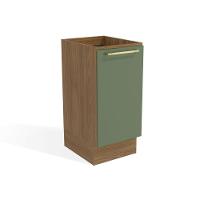 Balcão de Cozinha Botanic M621 c/ 1 Porta 40cm Nogueira/Verde Oliva - Kappesberg - 1