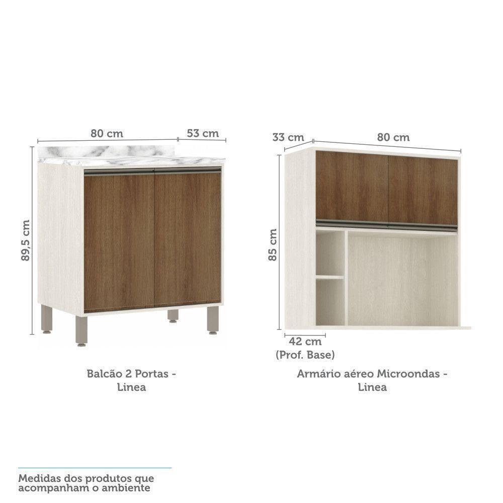 Cozinha 6 Pçs Armários E Balcões Pátina Ff C/Avelã Ff - 5