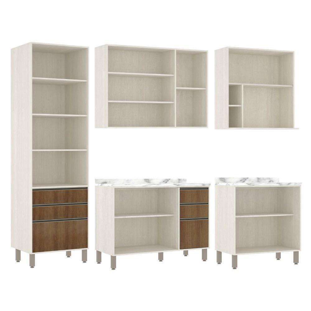 Cozinha 6 Pçs Armários E Balcões Pátina Ff C/Avelã Ff - 8