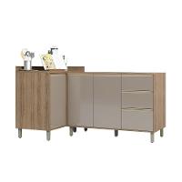 Cozinha 2 Pçs C/Aéreo Balcão E Balcão Mel Vanilla C/Graff - 6