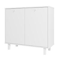 Balcão Em Mdp Com 2 Portas E 2 Prateleiras Brv Móveis Branco - 7