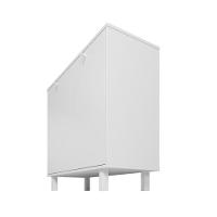 Balcão Em Mdp Com 2 Portas E 2 Prateleiras Brv Móveis Branco - 8