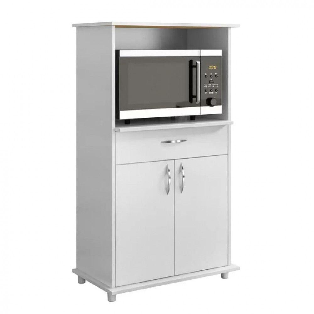 Balcão Notável Multiuso Para Micro-Ondas/Forno Branco - 3