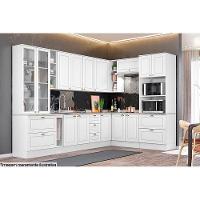 Balcão de Cozinha Modulado  Americana 2 Portas e 3 Gavetas c/Tampo Branco - Henn - 3