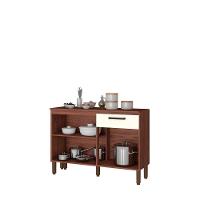 Balcão De Cozinha 120cm 3 Portas 1 Gaveta Off White - 3