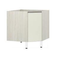 Balcão Sem Tampo Canto Diagonal Luciane Luci Legno Crem e Kashmir - 1