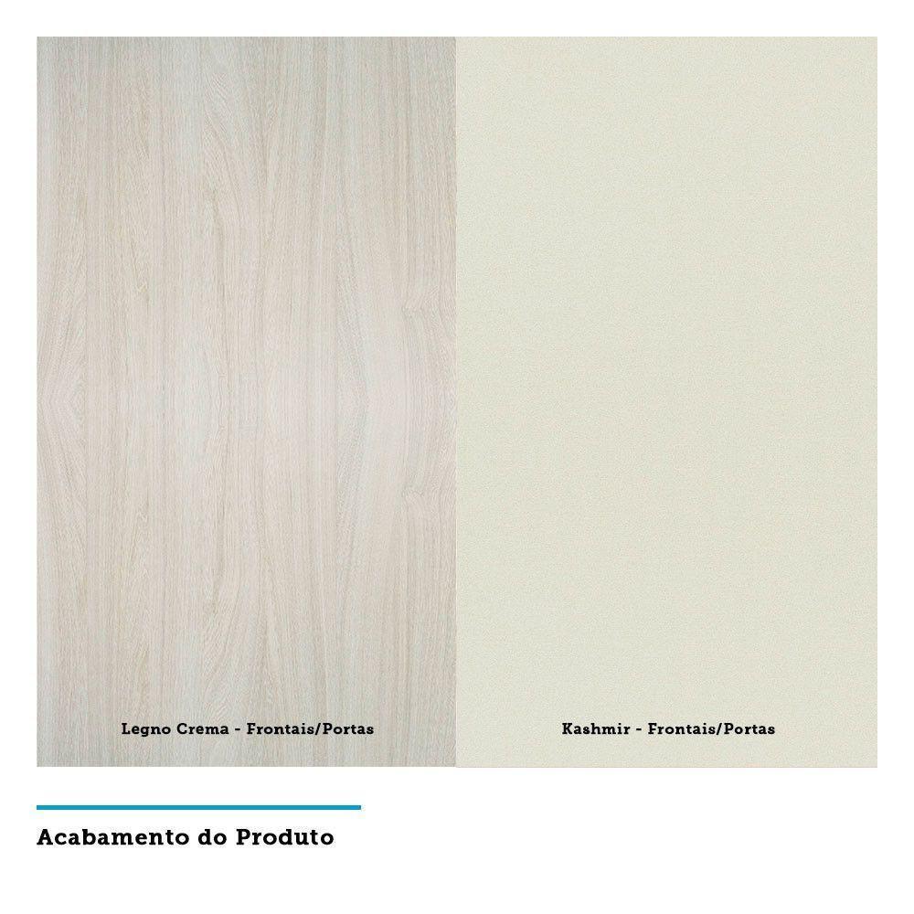 Balcão Sem Tampo 60cm Luci Legno Crem e Kashmir - 2