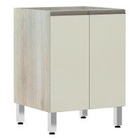 Balcão Sem Tampo 60cm Luci Legno Crem e Kashmir - 1