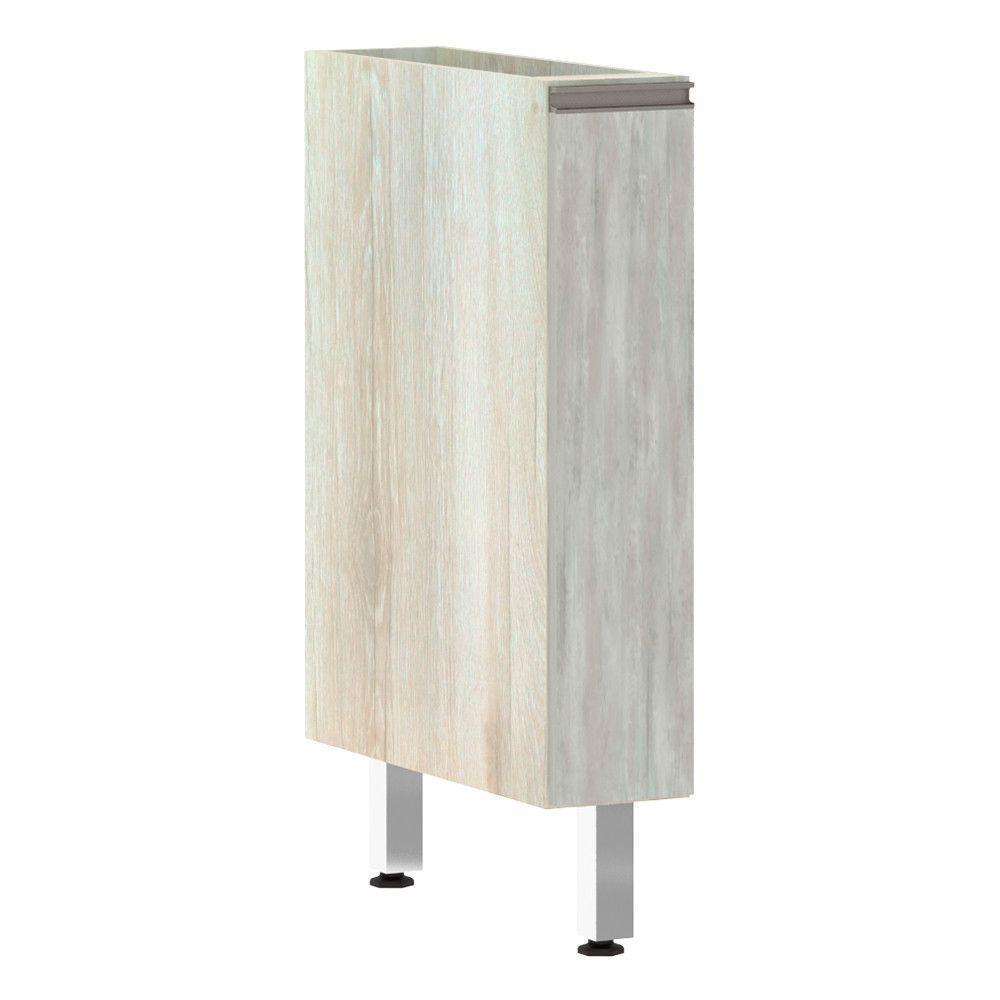 Balcão Sem Tampo 15cm Luci Legno Crem e Concreto - 1