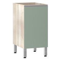 Balcão Sem Tampo 40cm Lis Legno Crem e Verde Jade - 1