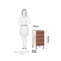 Balcão Sem Tampo 40cm Lis Legno Crem e Gaia - 3