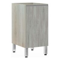 Balcão Sem Tampo 40cm Lis Legno Crem e Concreto - 1