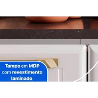 Balcão de Cozinha Diamante Smart 3 Portas e 1 Gaveta c/ Tampo 105cm Branco - Telasul - 6
