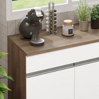 Balcão Gabinete De Pia Madesa Glamy 150 Cm 2 Gavetas 2 Portas (com Tampo) - Rustic/branco Rustic/branco - 6