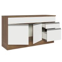Balcão Gabinete De Pia Madesa Glamy 150 Cm 2 Gavetas 2 Portas (com Tampo) - Rustic/branco Rustic/branco - 8