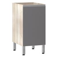 Balcão Sem Tampo 40cm Lis Legno Crem e Cinza Puro - 1