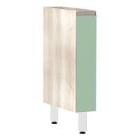 Balcão Sem Tampo 15cm Luci Legno Crem e Verde Jade - 1