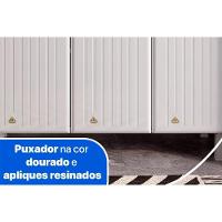 Balcão de Cozinha Diamante 3 Portas e 3 Gavetas c/ Tampo 105cm Branco - Telasul