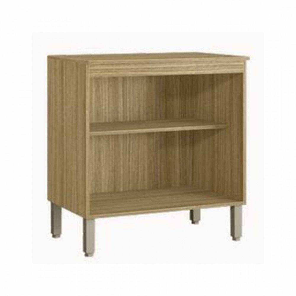 Balcão Kits 2 Portas Com Tampo 80Cm77 Freijo/Gris - 3