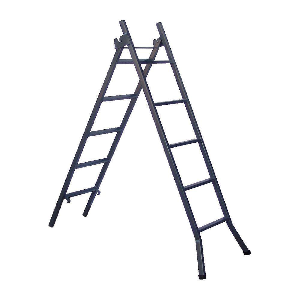 Escada 3 Em 1 Extensiva Em Chapa De Aço 13 E 7 Degraus 390Cm - 3