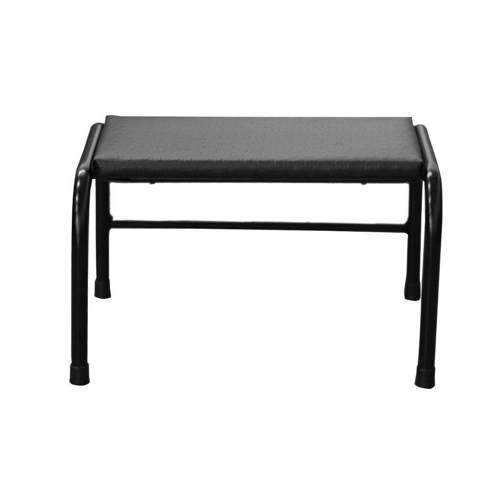 Escadinha Multiuso 1 Degrau Piso Em Mdf Com Emborrachado Antiderrapante Cor Preta Combo Stock - 3