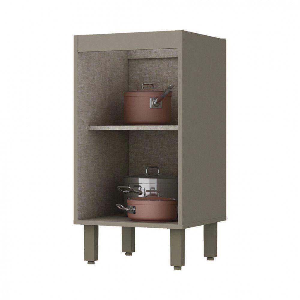 Balcão Henn Connect Sem Tampo 1 Porta 35cm Duna/cristal - 5